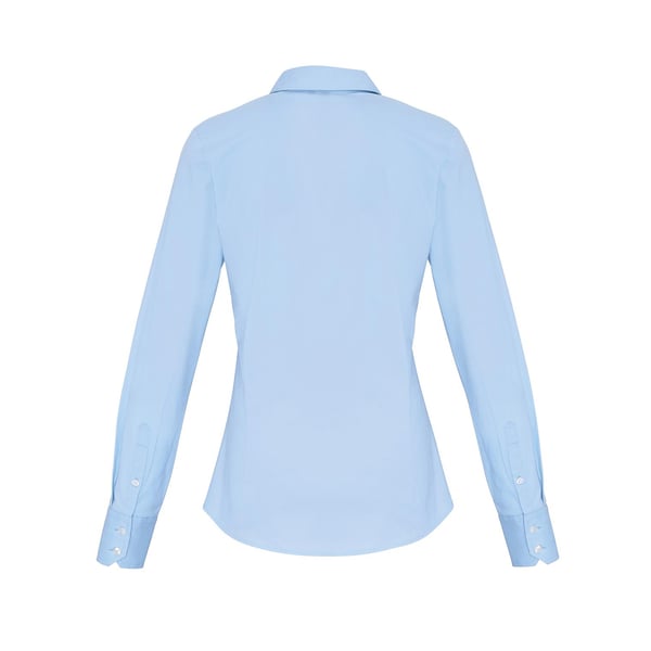 Premier Womens/Ladies Stretch Fit Poplin Long Sleeve Blouse