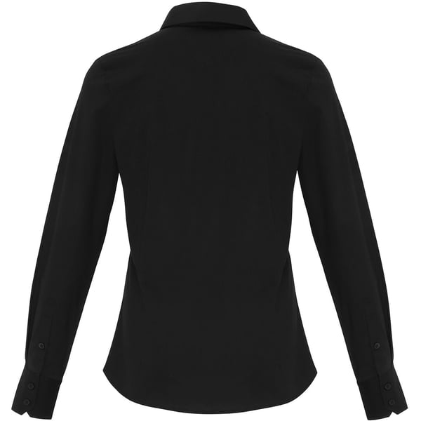 Premier Womens/Ladies Stretch Fit Poplin Long Sleeve Blouse