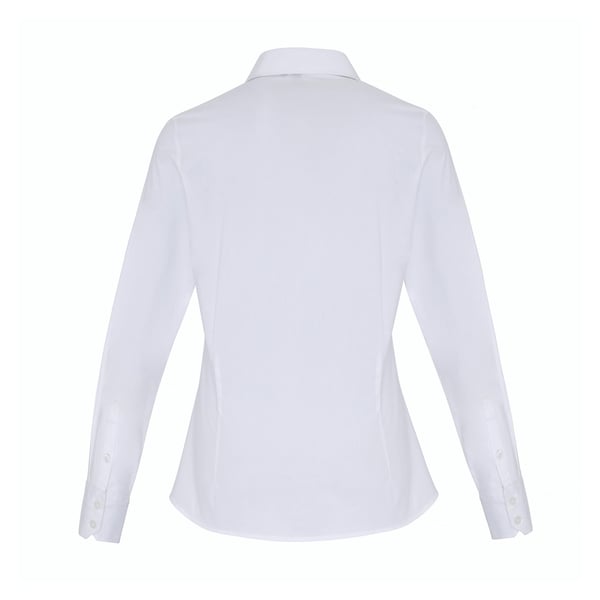 Premier Womens/Ladies Stretch Fit Poplin Long Sleeve Blouse