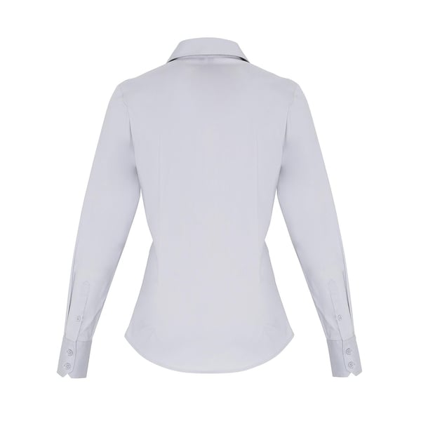 Premier Womens/Ladies Stretch Fit Poplin Long Sleeve Blouse