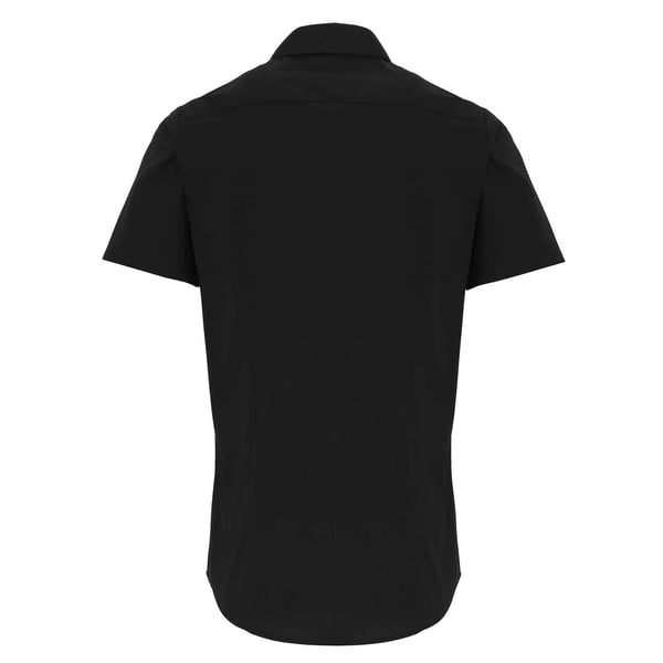 Premier Mens Stretch Fit Poplin Short Sleeve Shirt