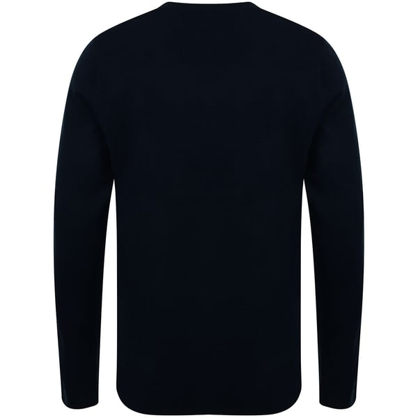 Henbury Mens 12 Gauge Fine Knit V-Neck Jumper / Sweatshirt