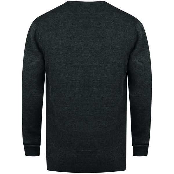 Henbury Mens 12 Gauge Fine Knit V-Neck Jumper / Sweatshirt