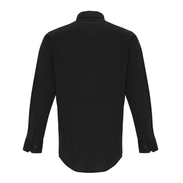 Premier Mens Stretch Fit Poplin Long Sleeve Shirt