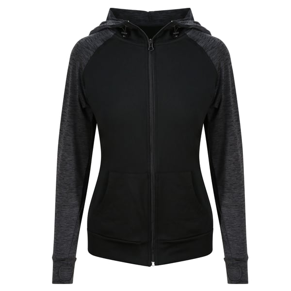 AWDis Just Cool Womens/Ladies Girlie Cool Contrast Zoodie