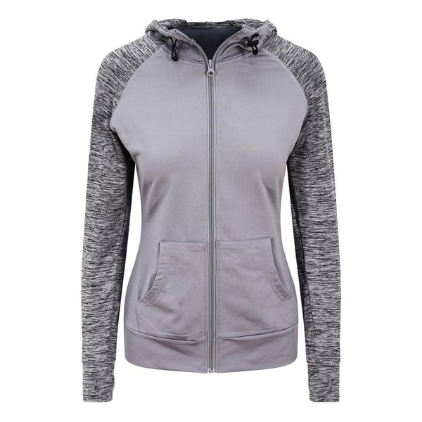 AWDis Just Cool Womens/Ladies Girlie Cool Contrast Zoodie
