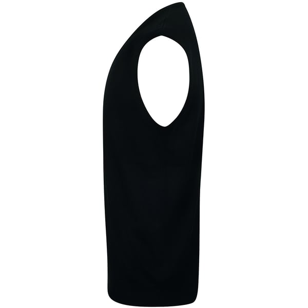 Henbury Mens Sleeveless 12 Gauge V-Neck Fine Knit Jumper