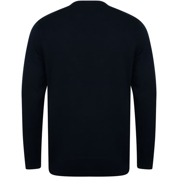 Henbury Mens Crew Neck 12 Gauge Fine Knit Jumper / Sweatshirt