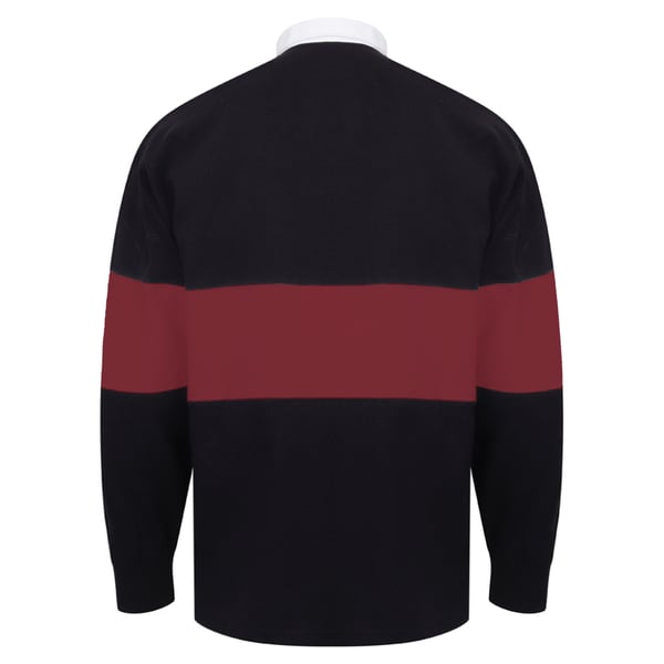 Front Row Adults Unisex Panelled Tag Free Rugby Shirt