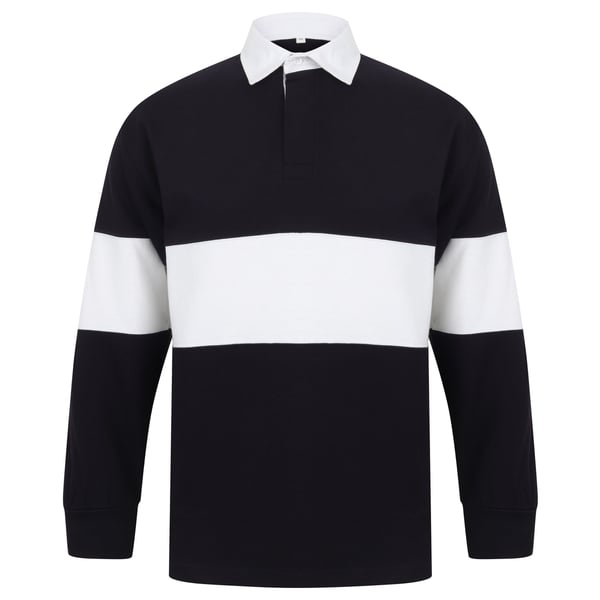 Front Row Adults Unisex Panelled Tag Free Rugby Shirt