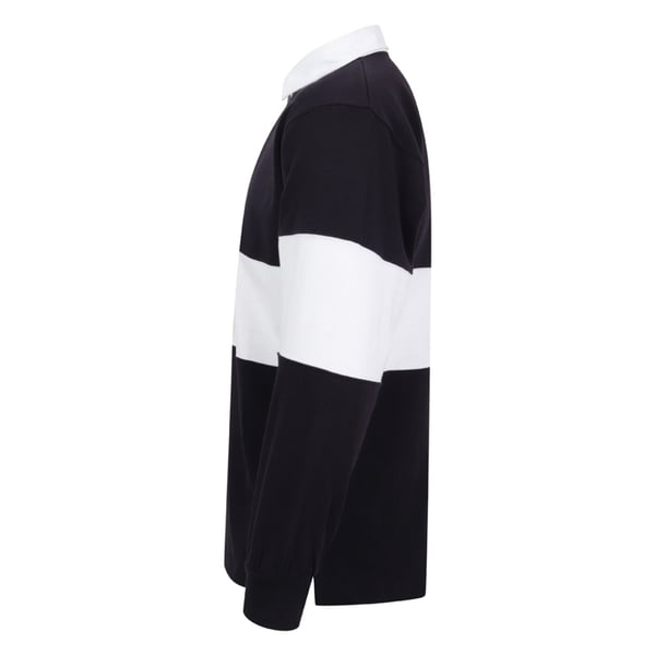 Front Row Adults Unisex Panelled Tag Free Rugby Shirt