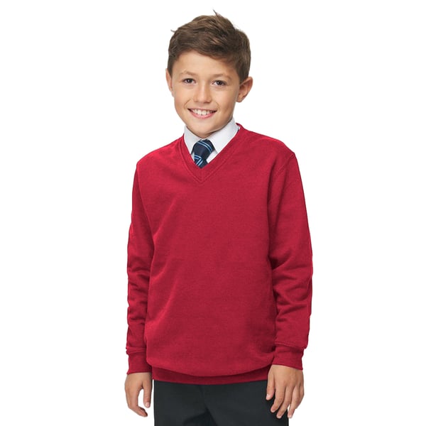 AWDis Academy Childrens/Kids Junior V Neck School Jumper/Sweatshirt (Pack of 2)