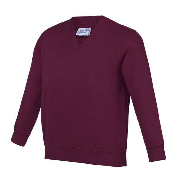 AWDis Academy Childrens/Kids Junior V Neck School Jumper/Sweatshirt (Pack of 2)
