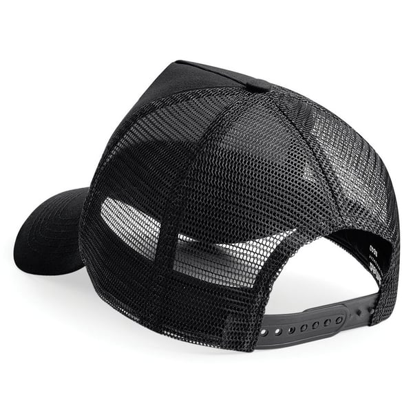 Beechfield Mens Half Mesh Trucker Cap / Headwear (Pack of 2)