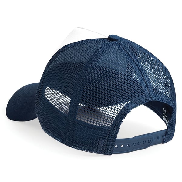 Beechfield Mens Half Mesh Trucker Cap / Headwear (Pack of 2)