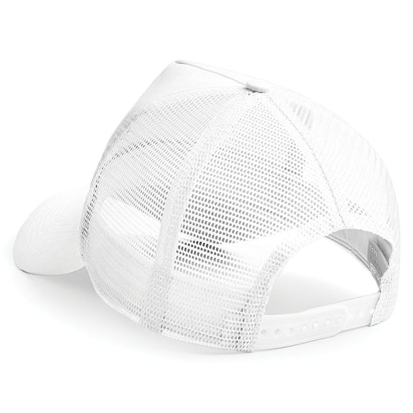 Beechfield Mens Half Mesh Trucker Cap / Headwear (Pack of 2)