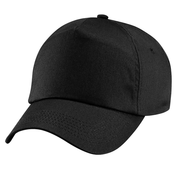 Beechfield Unisex Plain Original 5 Panel Baseball Cap med 5 paneler (pakke med 2)