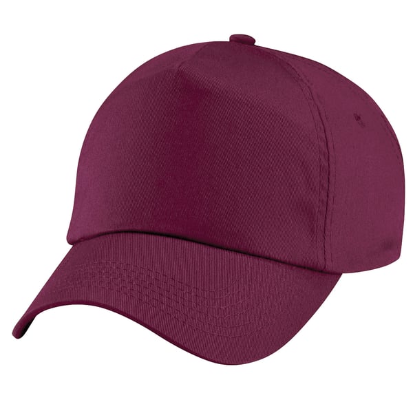 Beechfield Unisex Plain Original 5 Panel Baseball Cap med 5 paneler (pakke med 2)