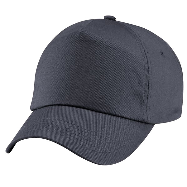Beechfield Unisex Plain Original 5 Panel Baseball Cap med 5 paneler (pakke med 2)