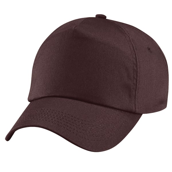 Beechfield Unisex Plain Original 5 Panel Baseball Cap med 5 paneler (pakke med 2)