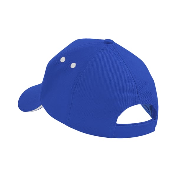 Beechfield Unisex Ultimate 5 Panel Contrast Baseball Cap With Sandwich Peak / Headwear (Pack of 2)