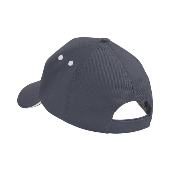 Beechfield Unisex Ultimate 5 Panel Contrast Baseball Cap With Sandwich Peak / Headwear (Pack of 2)