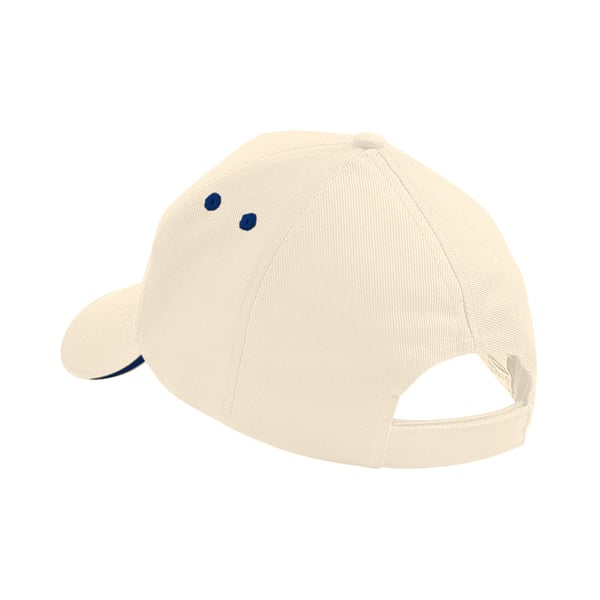 Beechfield Unisex Ultimate 5 Panel Contrast Baseball Cap With Sandwich Peak / Headwear (Pack of 2)