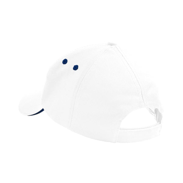 Beechfield Unisex Ultimate 5 Panel Contrast Baseball Cap With Sandwich Peak / Headwear (Pack of 2)