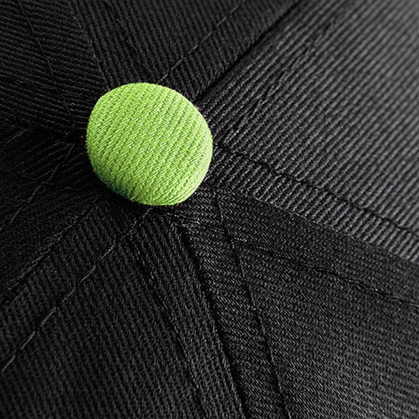 Beechfield Unisex 5 Panel kontrast Snapback Cap med kontrastfarve (pakke med 2)