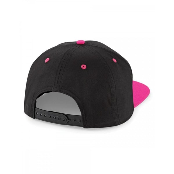Beechfield Unisex 5 Panel kontrast Snapback Cap med kontrastfarve (pakke med 2)