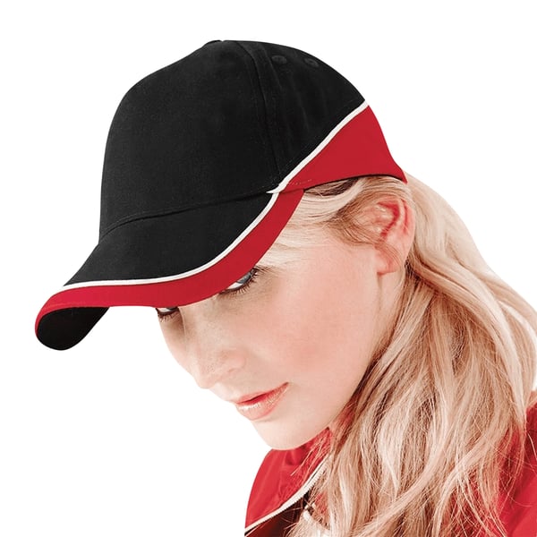 Beechfield Unisex Teamwear Competition Cap Baseball / Headwear (Pack of 2)
