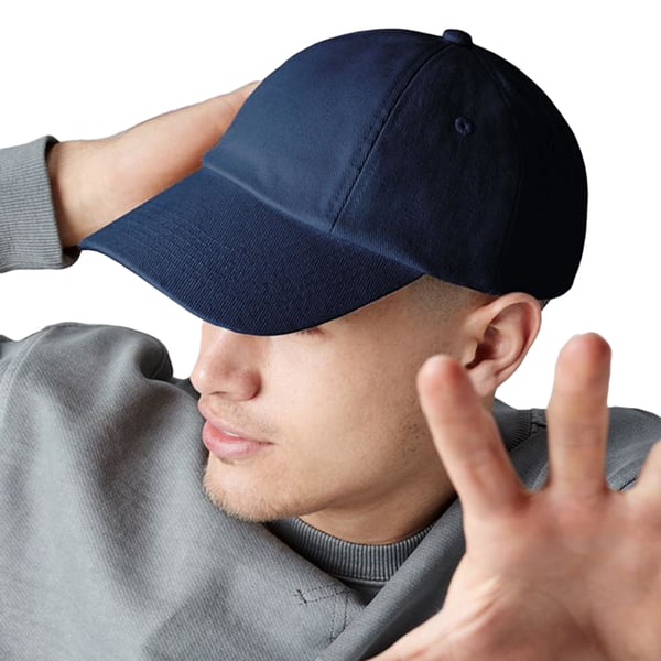 Beechfield Unisex Low Profile Heavy Cotton Drill Cap / Headwear (Pack of 2)