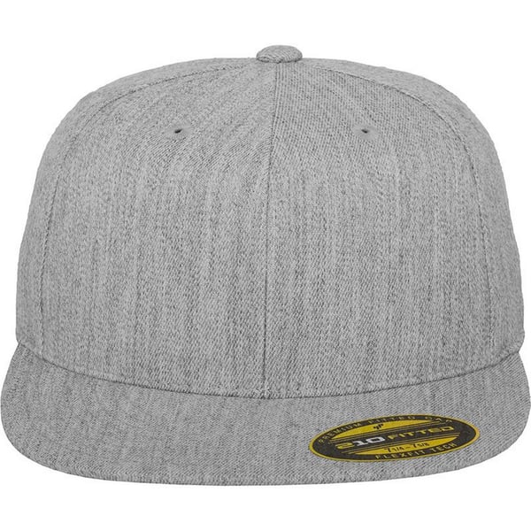 Yupoong Flexfit Unisex Premium 210 Fitted Flat Peak Cap (Pack of 2)