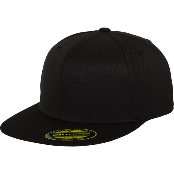 Yupoong Flexfit Unisex Premium 210 Fitted Flat Peak Cap (Pack of 2)