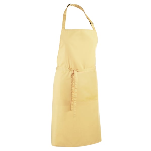 Premier Ladies/Womens Colours Bip Apron With Pocket / Workwear (Pack of 2)