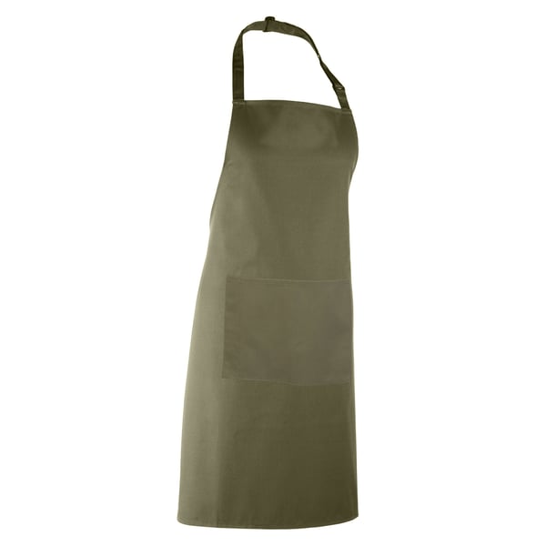 Premier Ladies/Womens Colours Bip Apron With Pocket / Workwear (Pack of 2)