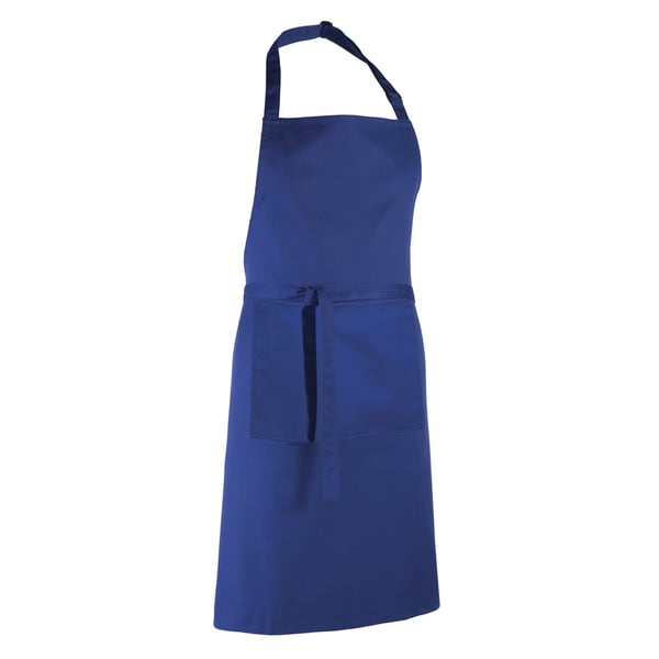 Premier Ladies/Womens Colours Bip Apron With Pocket / Workwear (Pack of 2)