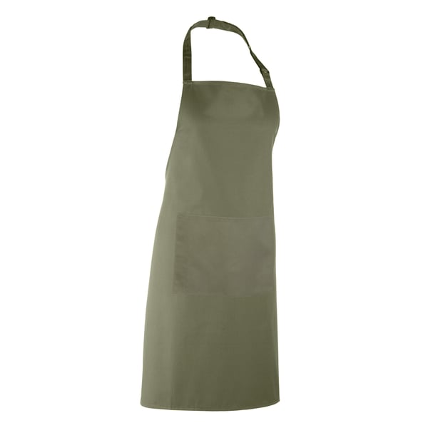 Premier Ladies/Womens Colours Bip Apron With Pocket / Workwear (Pack of 2)