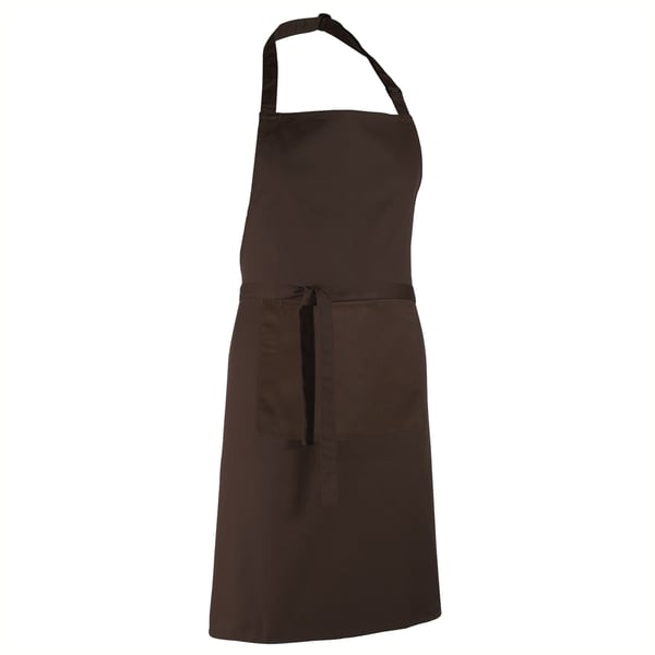 Premier Ladies/Womens Colours Bip Apron With Pocket / Workwear (Pack of 2)