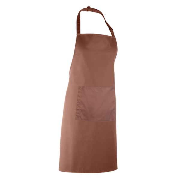 Premier Ladies/Womens Colours Bip Apron With Pocket / Workwear (Pack of 2)