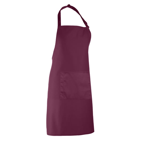 Premier Ladies/Womens Colours Bip Apron With Pocket / Workwear (Pack of 2)