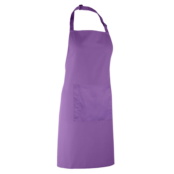 Premier Ladies/Womens Colours Bip Apron With Pocket / Workwear (Pack of 2)