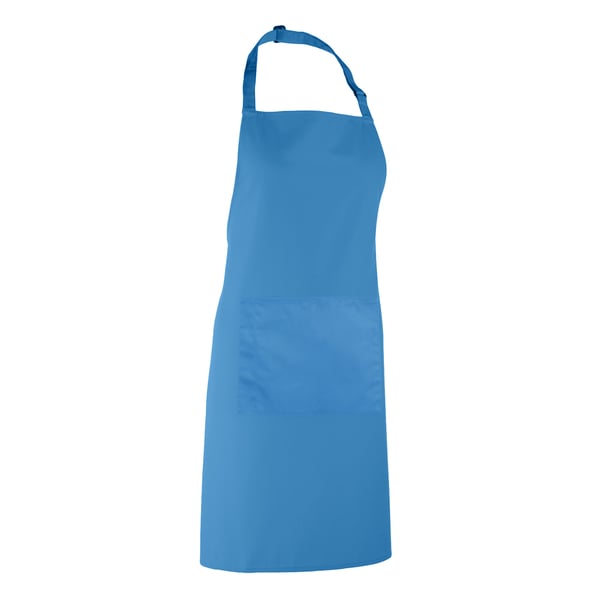 Premier Ladies/Womens Colours Bip Apron With Pocket / Workwear (Pack of 2)