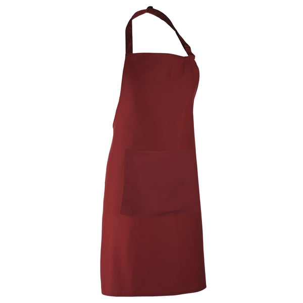Premier Ladies/Womens Colours Bip Apron With Pocket / Workwear (Pack of 2)