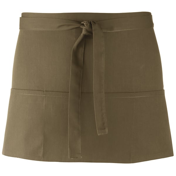 Premier Ladies/Womens Colours 3 Pocket Apron / Workwear (Pack of 2)