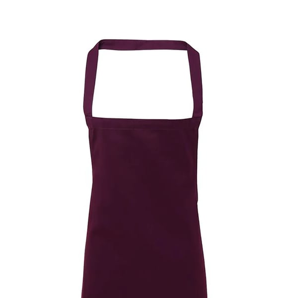 Premier Ladies/Womens Slim Apron (no Pocket) / Workwear (Pack of 2)
