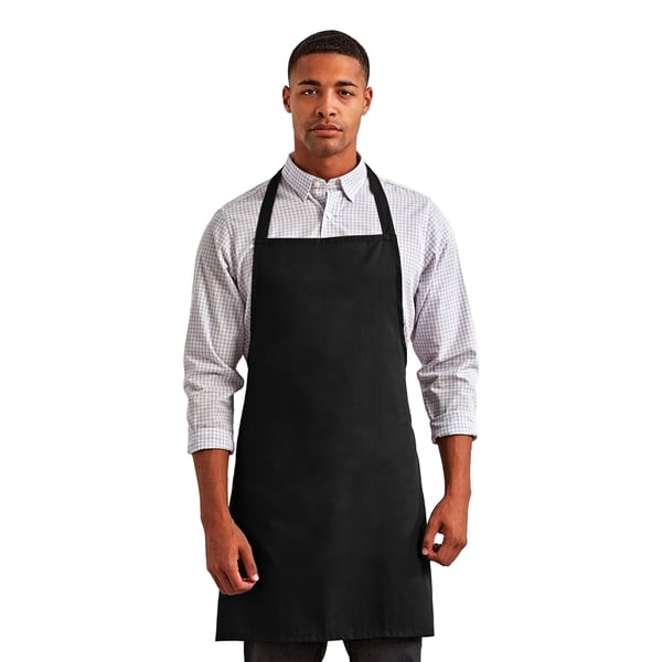 Premier Ladies/Womens Essential Bib Apron / Catering Workwear (Pack of 2)