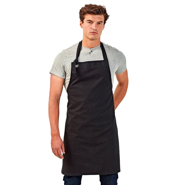 Premier Unisex Calibre Heavy Cotton Canvas Bib Apron (Pack of 2)