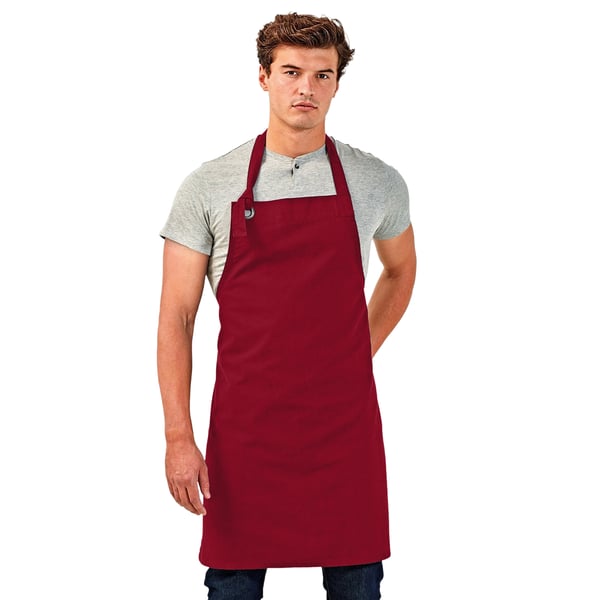 Premier Unisex Calibre Heavy Cotton Canvas Bib Apron (Pack of 2)