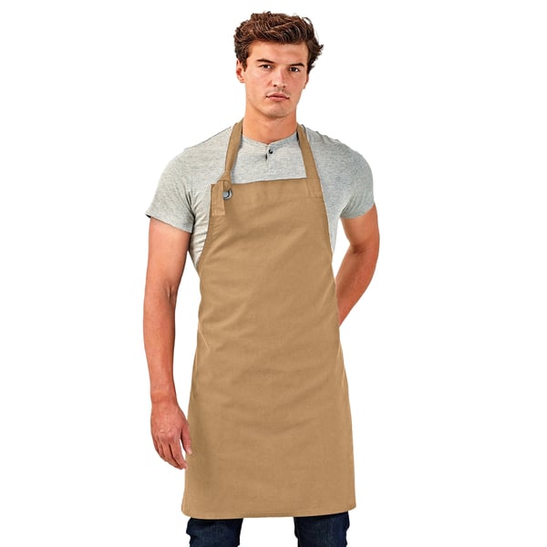 Premier Unisex Calibre Heavy Cotton Canvas Bib Apron (Pack of 2)